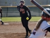 Freshman Katie Stutheit throws the last pitch to strike out an Olathe East player at the SMSD Softball Complex on Mar. 24. The JV Cougars ended up losing the game, 16-9, their first game. 