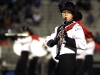 Sophomore Rebecca Fisher performs during halftime at the homecoming football game.