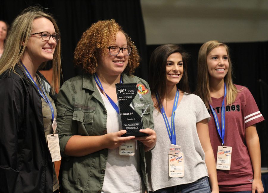 During the Kansas Scholastic Press Association fall conference Sept. 25 and 26 at the Maner Conference Center in Topeka. PHOTO BY KATHY HABIGER